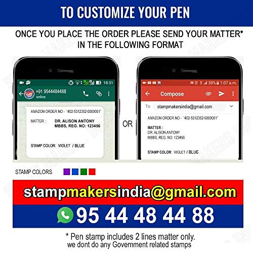 Image of COLOP Pocket+30 Black Body /Blue Pad - Rubber Stamp /Self Inking Stamp (Imprint /Matter Size: 18x47mm)