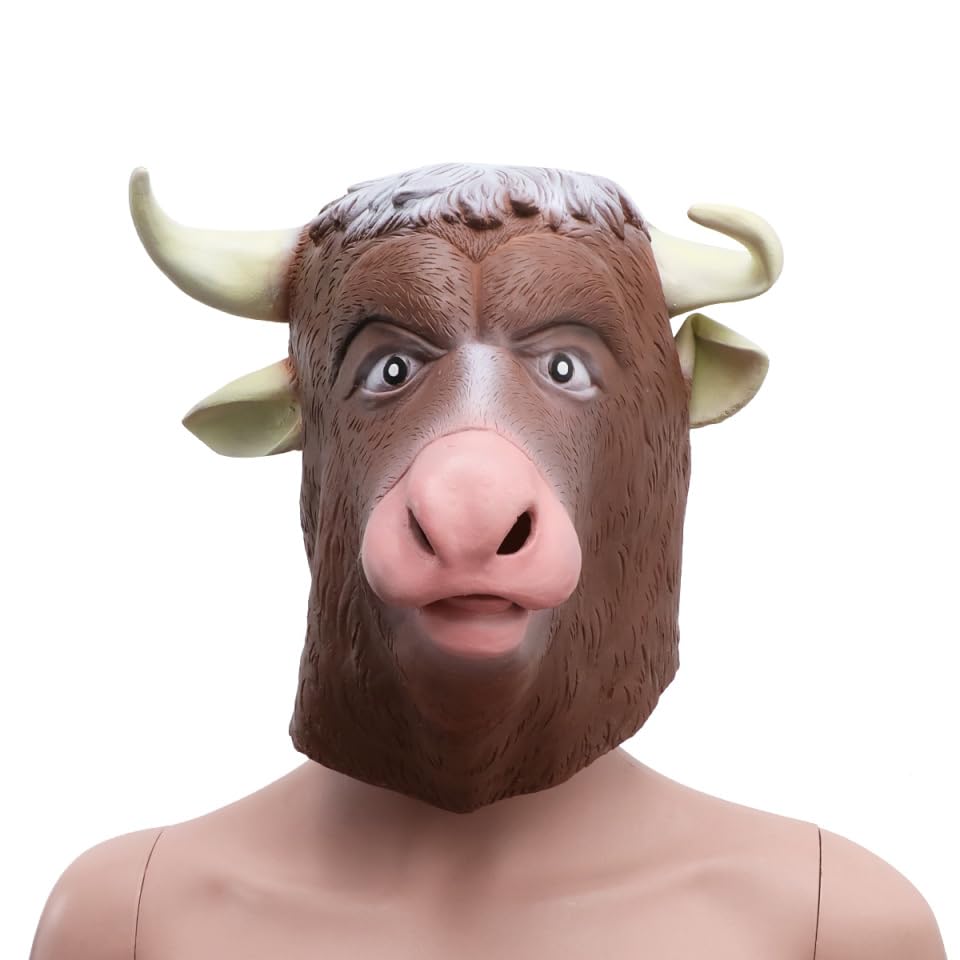 Masque tête de bœuf Halloween pour déguisement et soirée cosplay - 4