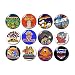 80's TV CARTOONS BUTTONS (set #2) pins television 1980's eighties new!