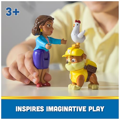 Image of Paw Patrol Rubble, Mayor Goodway & Chickaletta Figures, Kids Toys for Boys and Girls Ages 3 and Up (Pack of 6)
