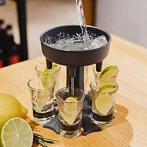 Amazon | 6ショットガラスディスペンサーホルダーガラス分配器ショット