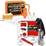 LIVABIT Dual Pack First Response Safety Tool Emergency Kit F.A.S.T. Venom Extractor Snake Bite and Sting Suction Pump & SOS Survival Multi Tool Pack
