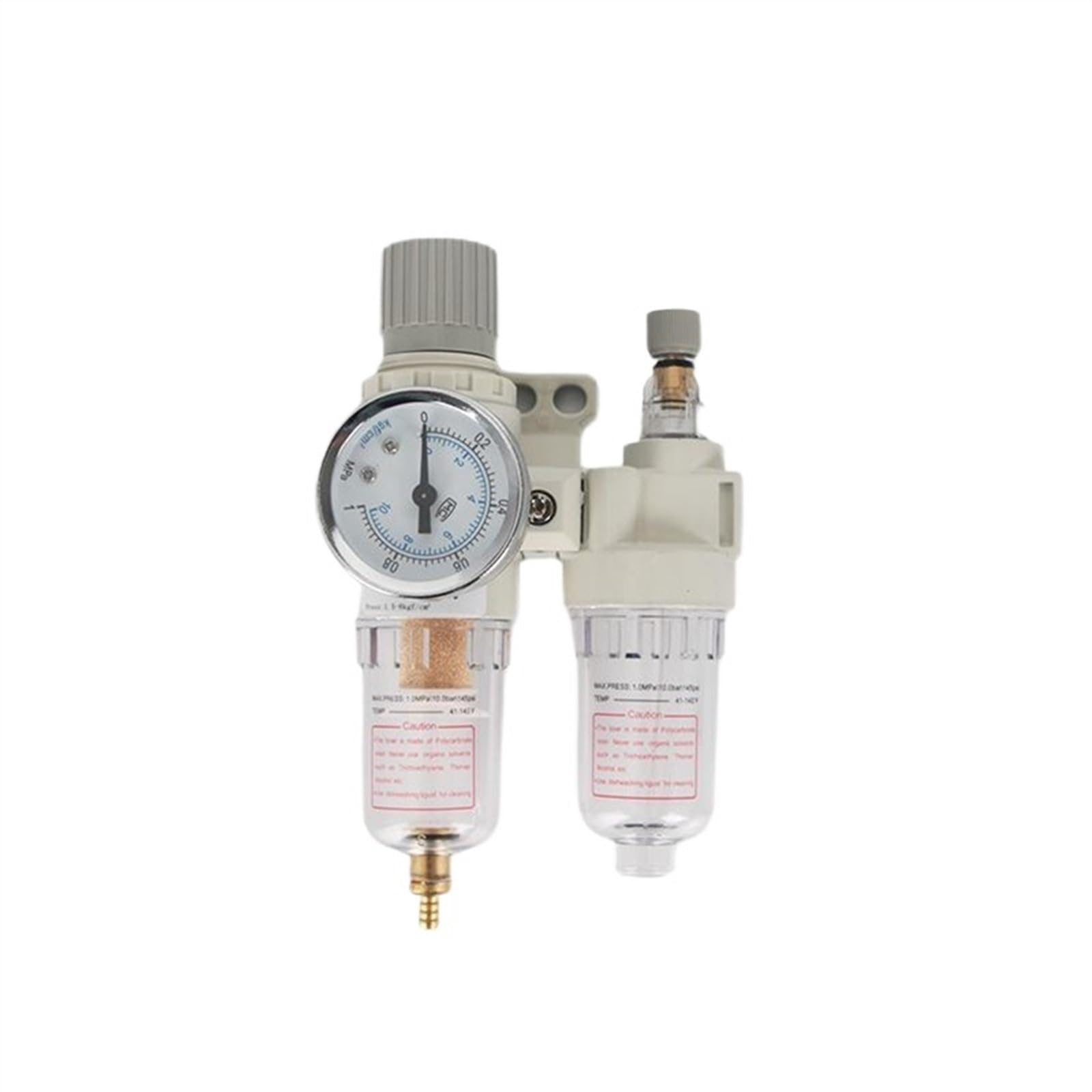 AFC2000 1/4 Compresor de aire separador de agua aceite filtro regulador trampa aerógrafo válvula reductora de presión (AFC2000 PC10-02)