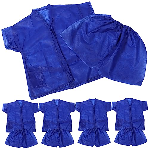 INOOMP 5 Juegos chándal de mujer chándales para mujer batas de baño para hombres traje de sauna de una sola vez albornoz para mujer vestido formal trajes de sauna traje de sauna corporal