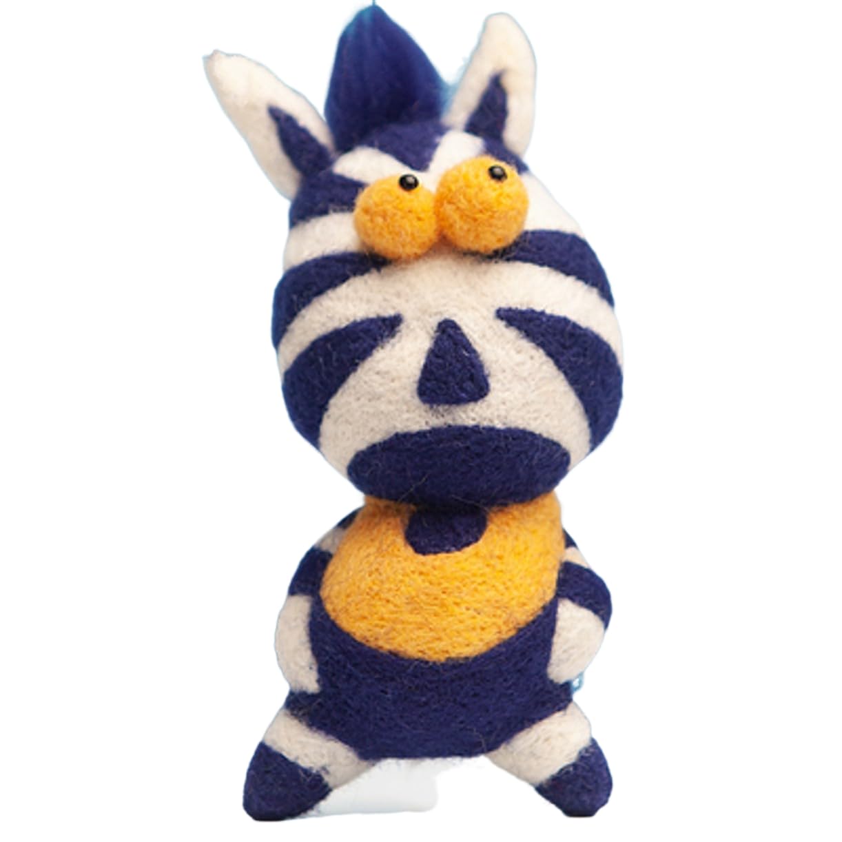 YJIUYUANQ Zebra Needle Felting Kit Instructions Manuels Wool Tools Includes Wool Roving Foam Mat Basic Tools DIY Handmade kit,with Soft Blank Shape Base,Easy to Make