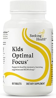 Seeking Health Kids Optimal Focus - Calming Supplement for Children - Supports Focus, Healthy Mindset & Sleep† - 60 Chewable Tablets (30 Servings)