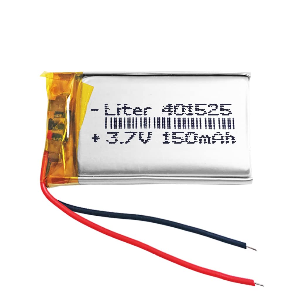 Bateria 401525 LiPo 3.7V 150mAh 0.555Wh 1S 5C Liter Energy Battery Akumulator dla Elektroniki ładowalny litowy polimerowy telefon - Nie nadaje się do sterowania radiowego 27x15x4mm (150mAh|401525)