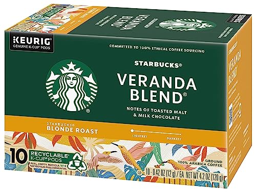 Image of Starbucks Ground Coffee-Dark Roast Coffee (Veranda, 10 Count (Pack of 8))