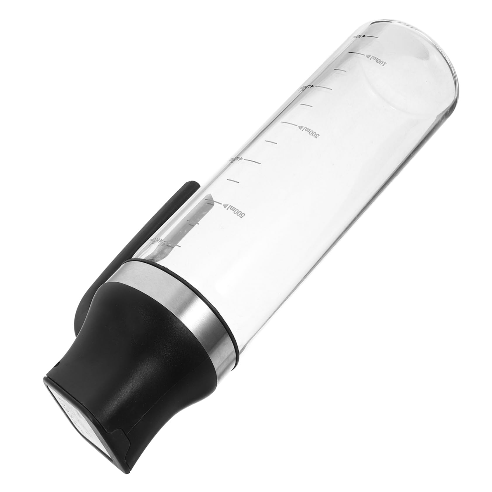 COLLBATH Aceitera de Vidrio con Apertura Automática Dispensador Antigoteo y Escala Botella para Aceite Vinagre y Salsa para Cocina Diseño Antideslizante y Hermético Capacidad Grande para