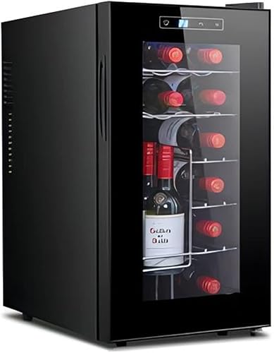 Refrigerador de vino de 18 botellas, bodega independiente para encimera de vino tinto, blanco, champán o espumoso, refrigerador de vino, control de