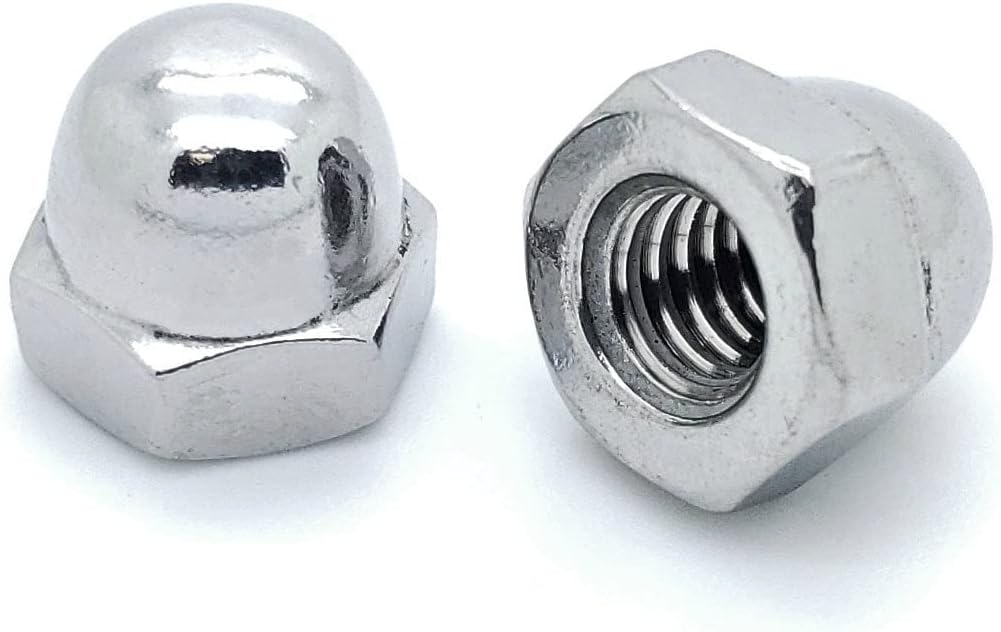 25 Qty 1/4-20 Stainless Steel Acorn Hex Cap Nuts (BCP592)