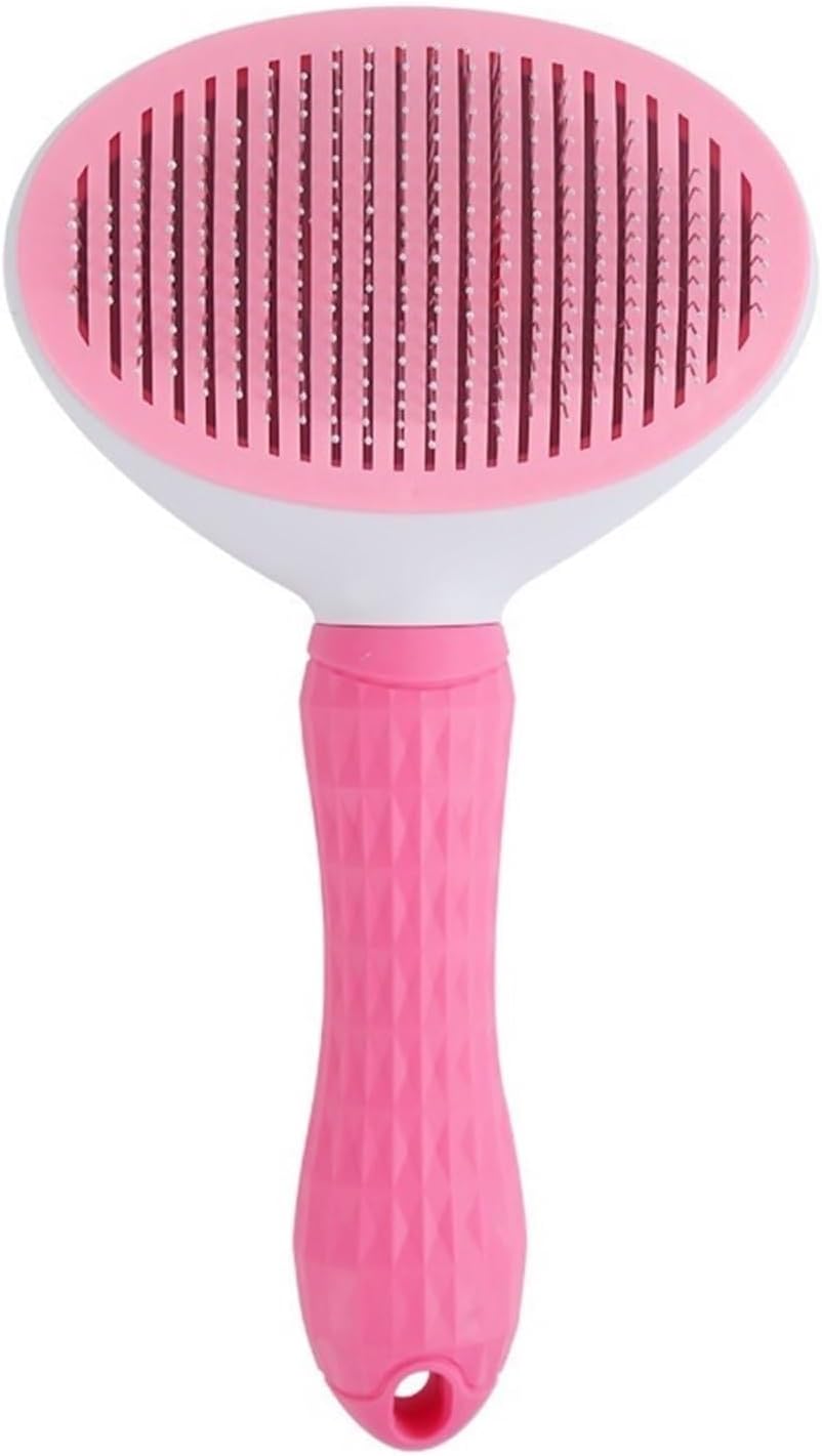 Self-Cleaning Pet Brush, One-Click Hair Remover and Dematting Comb for Dogs and Cats, Easy Clean Grooming Tool(Pink 150PCS)
