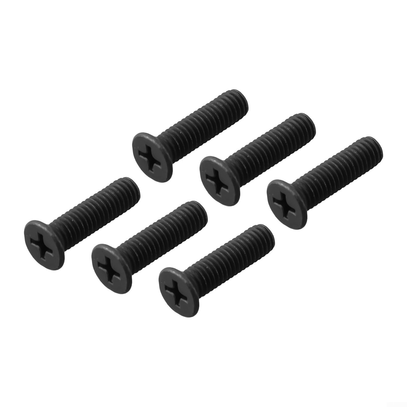 Honseadek 6 viti di ricambio per mandrino per trapano, 22 mm, filettatura sinistra, in metallo, per utensili elettrici (M6 x 22 mm)