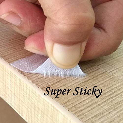 Image of MESH Masters Self Adhesive Hook 5 Inches Adhesive Loop 5 Inches with Easy Removal Sticker 20mm 10 Pairs White Color with Industrial Cutter M12