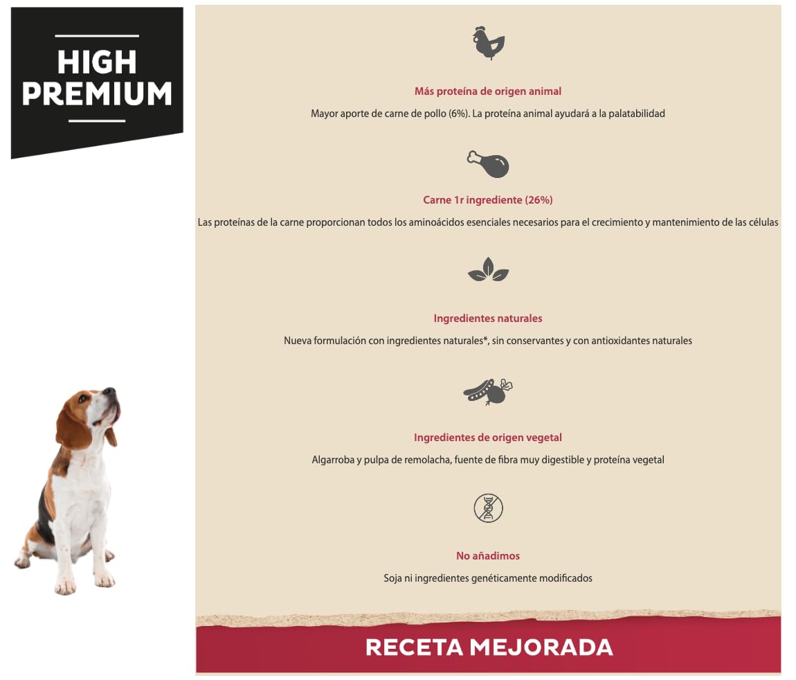 Picart Nutribest Adulto Pollo & Arroz 15 Kg - Comida para Perros - Alimento Completo para Perros Adultos - Pollo y Arroz Natural