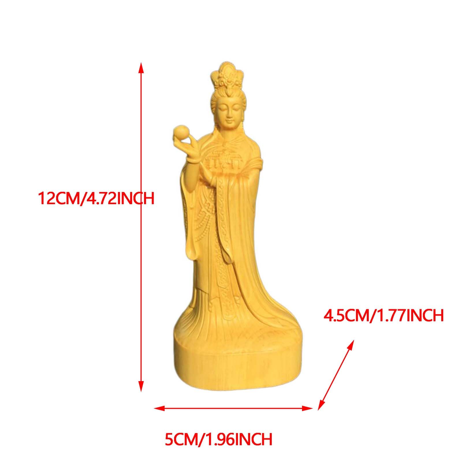 Bukszpan rzeźba niebiańska dama cesarzowa statuetka chińskiej Mazu statuetka tradycyjna kultura