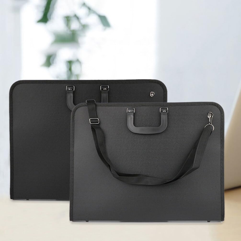 Hemobllo Borsa per Portfolio Artistico Custodia per Trasporto Disegni Borsa Portatile per Artisti con Manico Materiale di Buona Qualità Robusta e Pratica