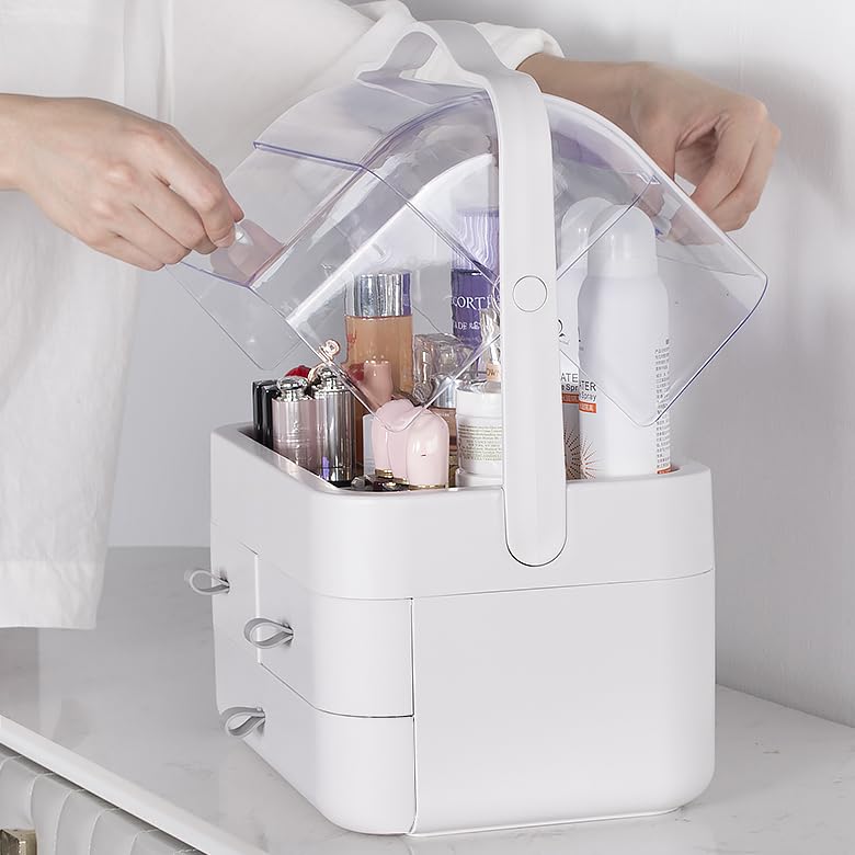 Fancial Modern Transparent Cosmetic Organizer Cover Type Extra Large