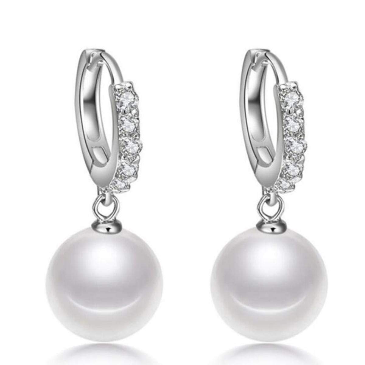 STYLISH TEENS Stainless Steel with Cubic Zirconia Love Hoop Earring for Women, Silver (B08TMFR8S6) Amazon Price History, Amazon Price Tracker