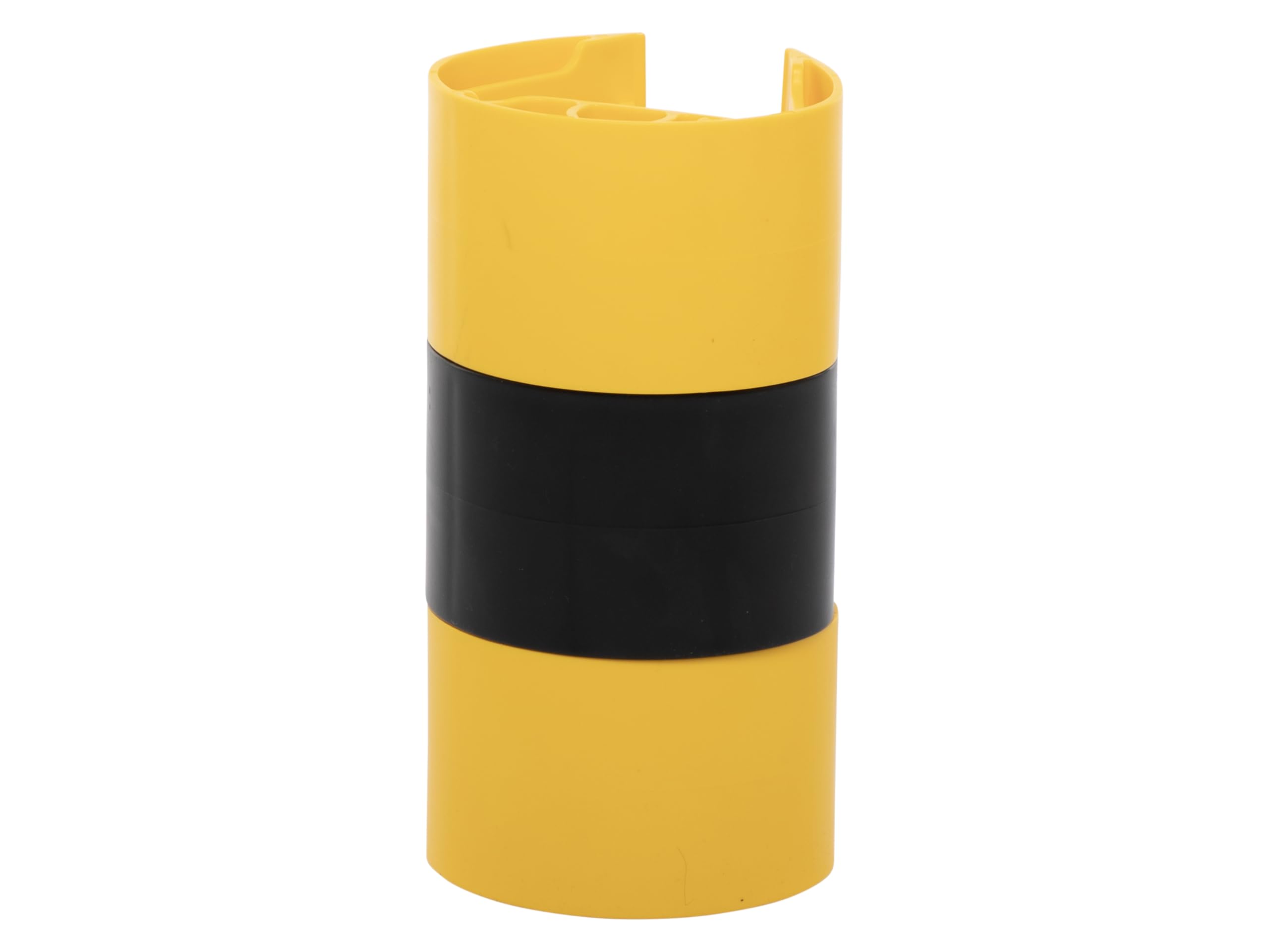 The Workplace Depot Black/Yellow Racking Column Protectors, High Visibility Heavy Duty Plastic Upright Racking Guards