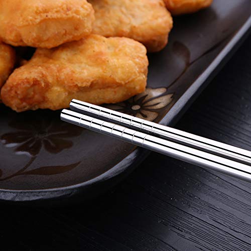 Pauzinhos de aço inoxidável Estrutura oca Isolamento térmico Anti-escaldadura e antiderrapante Pauzi