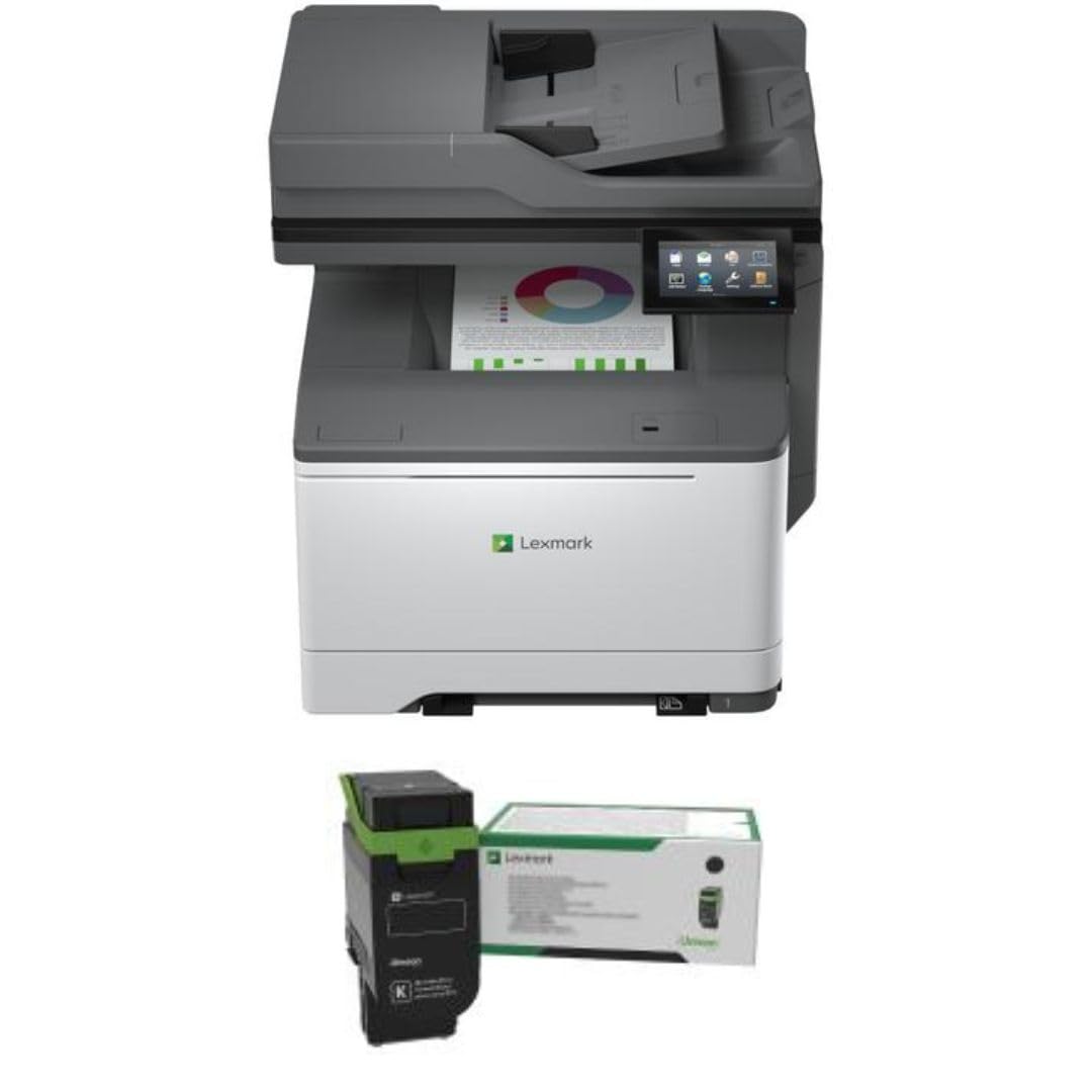 LEXMARK CX532adwe Color Laser Wireless All-in-One Printer with Touch Screen, (50M7040) Bundle 75M10K0 Black 3K Yield Toner Cartridge