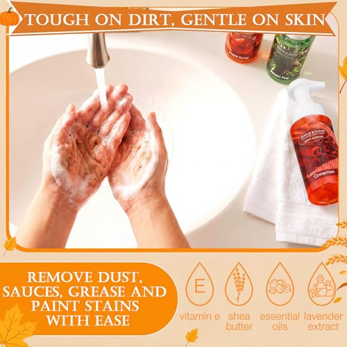 Image of 6 Pack Autumn Foaming Hand Soap with Pump, Hand Wash 8.75 fl oz