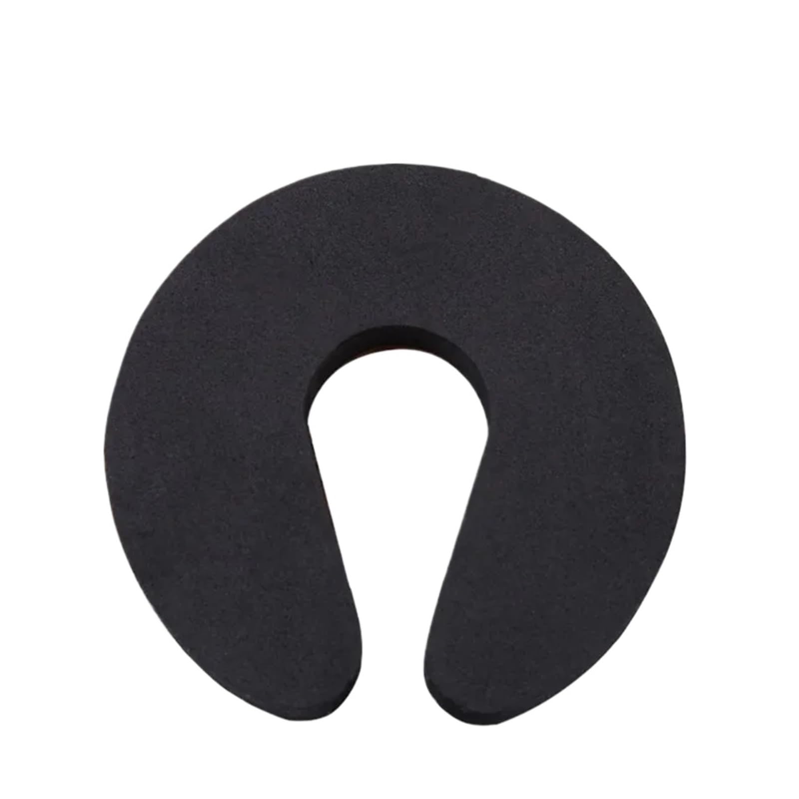 80pcs Door Stoppers EVA Protection C Shape Anti Pinch Stopper Safety Protect Stop Soft Foam Clip(Black)