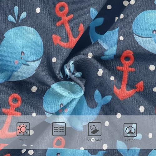 Joisal Cute Blue Whales Anchor Girls Underwear Toddlers 2t Cotton Panties Little Girl Animals Undies Kids Briefs3