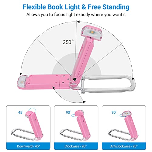 image for DEWENWILS USB Rechargeable Book Reading Light, Warm White, Brightness 