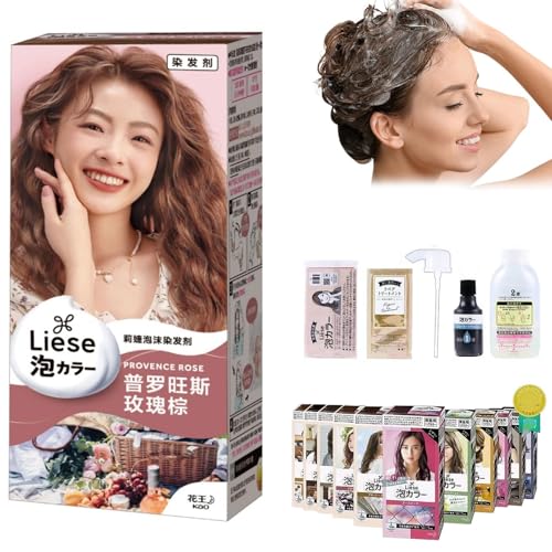 Liese Bubble Hair Color - Japanese Hair Dye for All Hair Types, Natural Plant-Based Formula (12)
