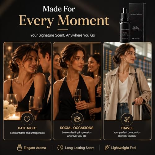 Pheromone Perfume for Women, Floral Long Lasting Enhanced Essence Scent, Compact Mini Portable Travel Perfume for Daily Use - Image 4