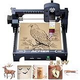 ACMER S1 Laser Engraver, 3500mW Laser Engraver Machine Higher Accuracy Wood Cutter and Engraving Machine with Working Area 130x130mm,0.04mm Laser Spot for Wood Acrylic Metal Glass