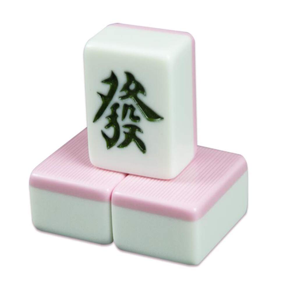 Mosegor Mahjong Chinois – 144 Pièces De 2,25 Cm – Mélamine Résistante – Boîte Renforcée – Voyage Et Fêtes