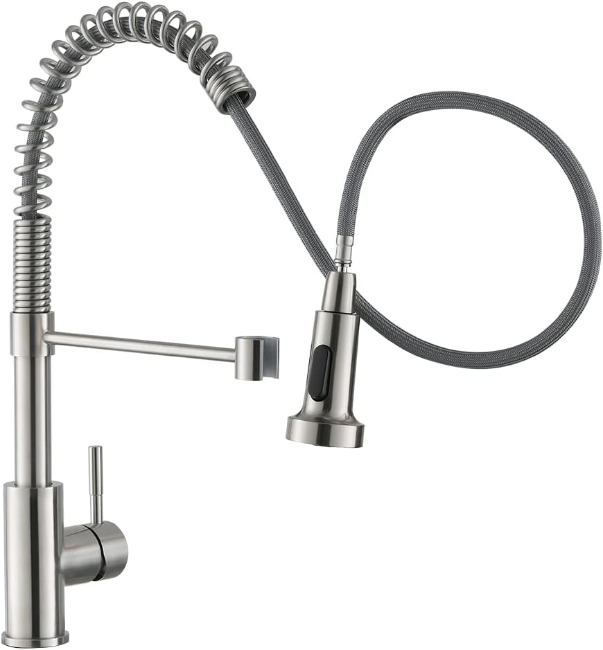 OWOFAN Kitchen Faucet Low Lead Commercial Solid Brass Single Handle
