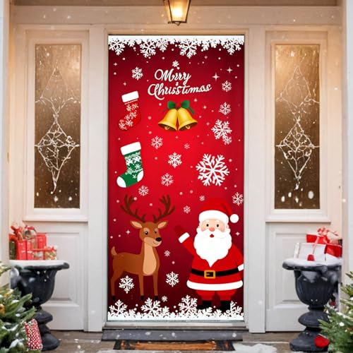 Weihnachtsdeko Tür Banner Weihnachten Abdeckung Dekoration...