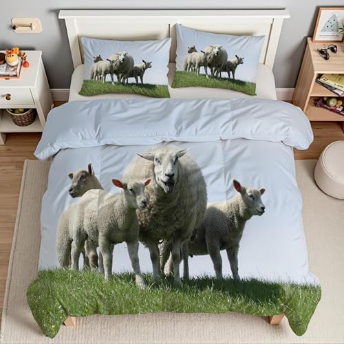 Housse de couette 90x190 mianyang en microfibre douce motif prairie - 4