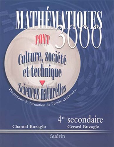 Amazon.fr - MATHEMATIQUES 3000, 4E SECONDAIRE, CST / CAHIER D`ACTIVITES ...