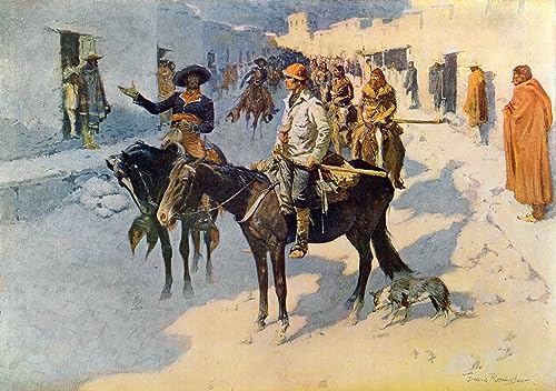 Toile Zébulon entrant dans Santa Fe Remington pour habiller un mur de bureau