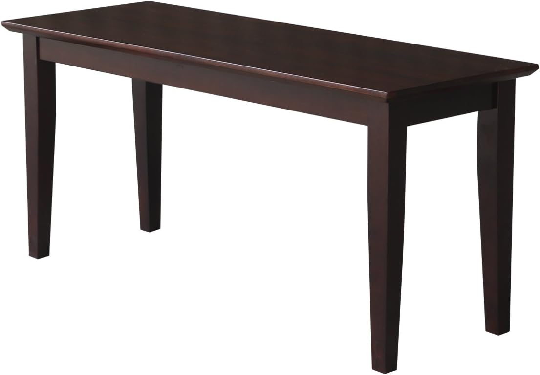 Whitewood BE15-39 Dining Essentials Shaker Styled Bench - RTA - Java