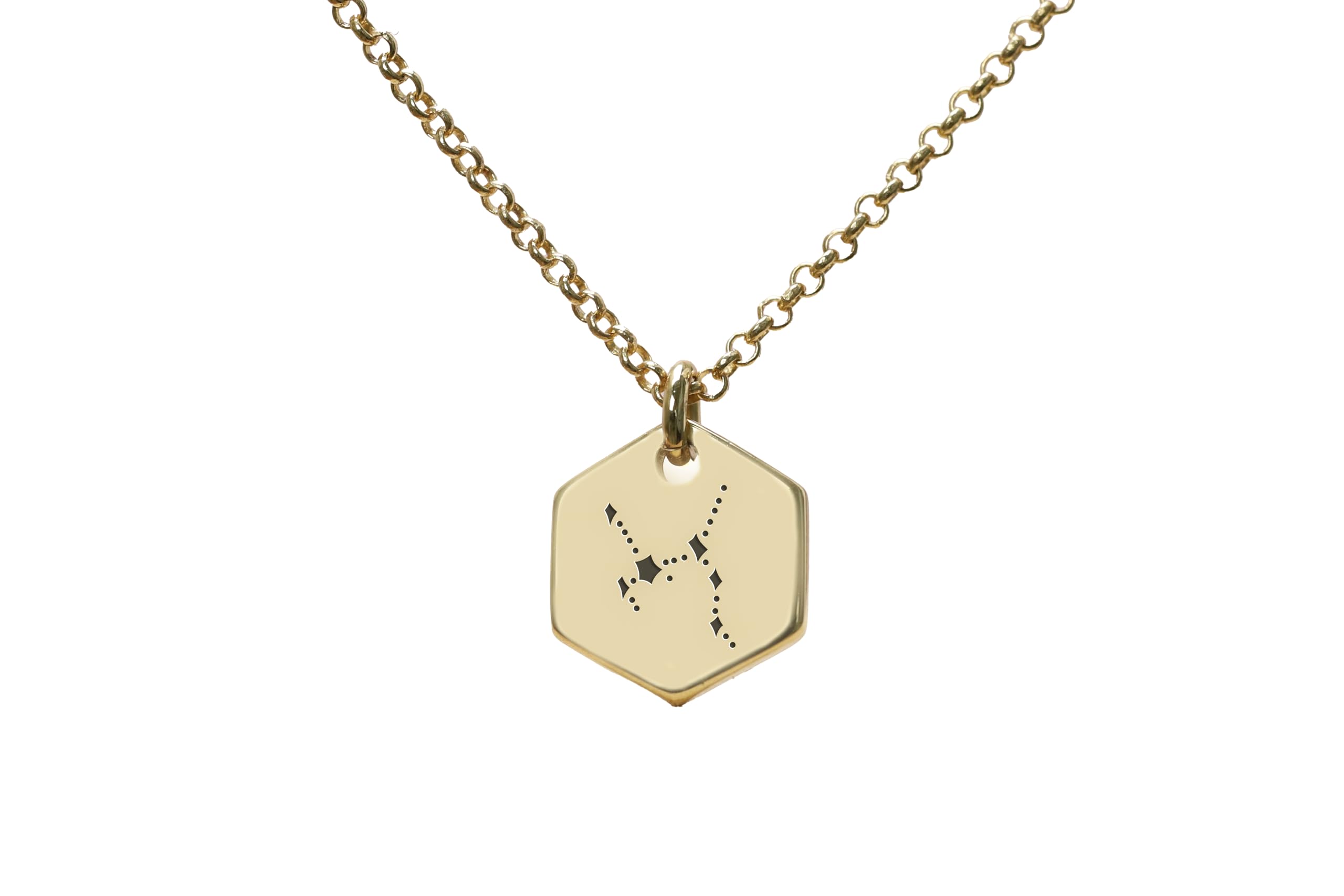 Collier Sagittaire hexagone pour affirmer son identité céleste - 5