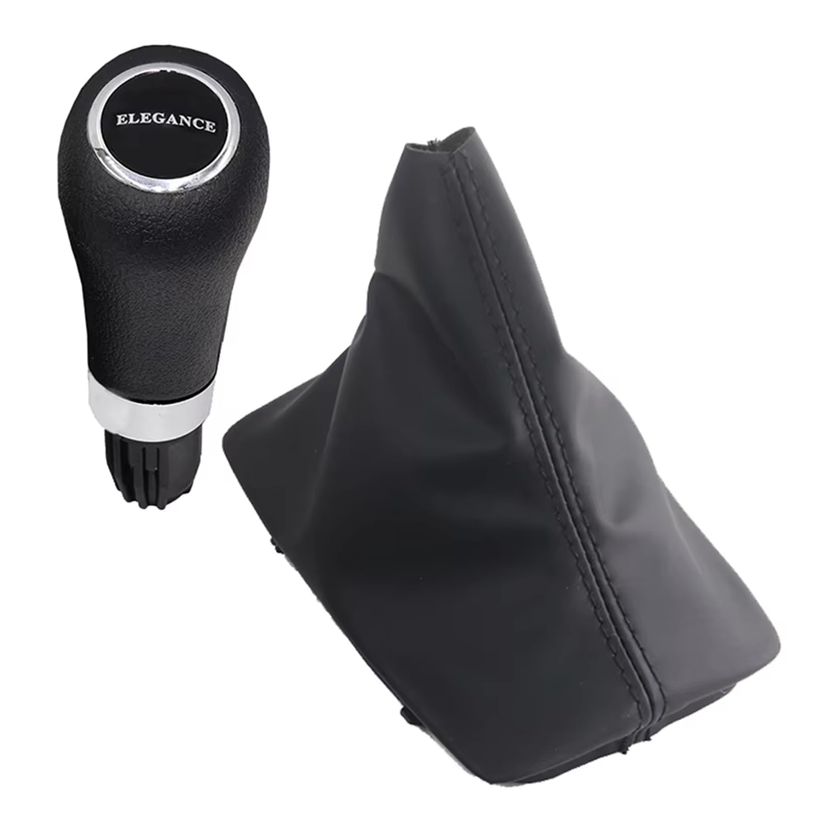 Cqrbne Elegance Set Car Gear Lever Knob For Benz E C For Glk Class For Amg W204 X204 C204 C300 W207 W212 Automatic Gear Shift Knob Gaiter Boot Cover Gear Shift Knob Handle(Elegance Set)