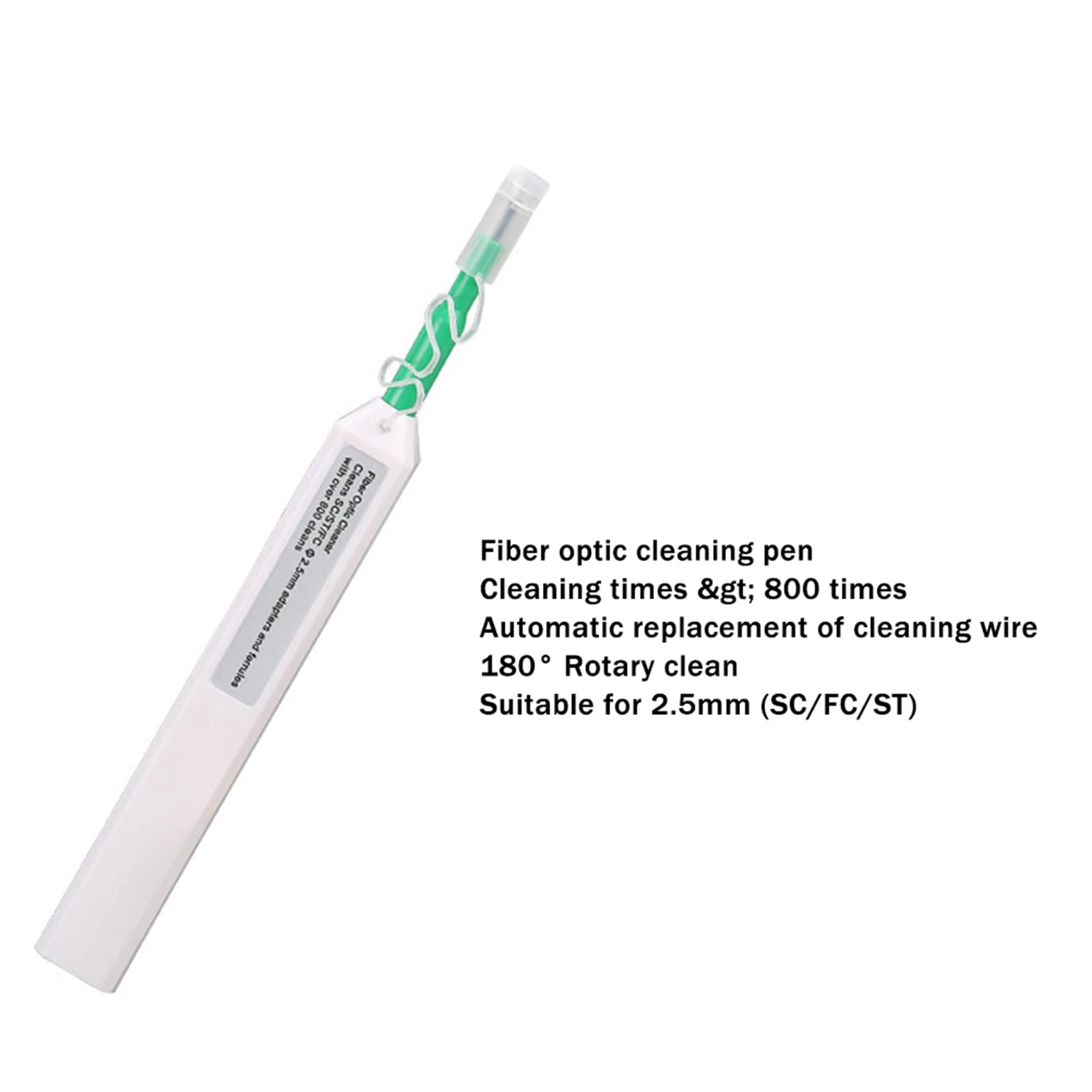 Kit de Limpieza de Fibra Óptica de 40 Piezas Herramienta de Limpieza de Fibra Óptica con Casete de Limpieza de Fibra para Conectores LC