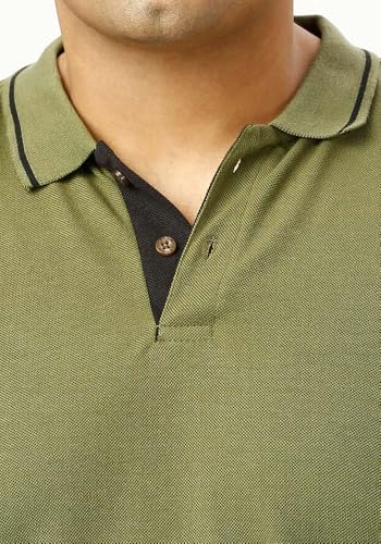 Image of Wear Your Opinion Men's Plus Size Tipped Polo Collar Neck Tshirt