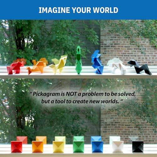 Pickagram 777 Tangrams For Kids Ages 8-12 & Adults 3D Magnetic Tangram Fidget Puzzle: Stem Certified Magnetic Pattern Blocks thumb #7