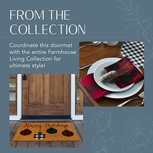 image for Elrene Home Fashions Farmhouse Living Coir Outdoor Doormat, Natural En