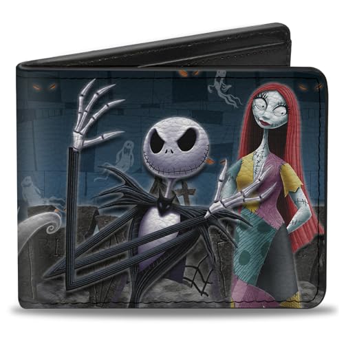 Image of Buckle-Down Mens Pu Bifold Bi-Fold Wallet, Grey, White & Blue, 4.0 X 3.5 US