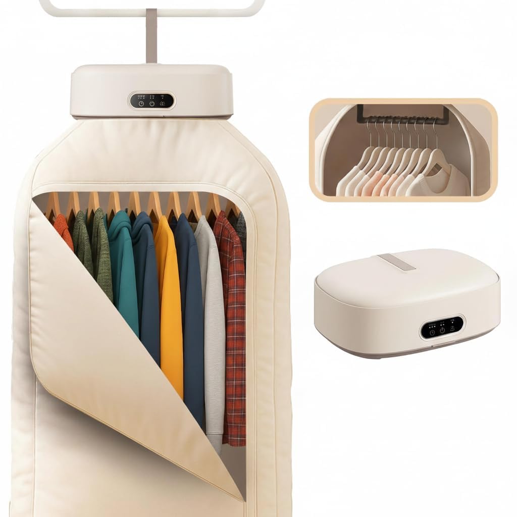 Portable Clothes Dryer – Mini Compact Foldable Electric Laundry Dryer with Remote Control & Dry Bag | Small Dryer for Travel, RV, Home & Apartment-image-47
