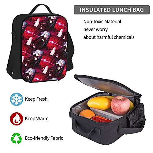 Fate Zero Sakura Matou Anime Rugzak 3-delige Set, Rugzak + Potlood Case + Lunch Bag Combinatie Geschikt voor mannen… - Afbeelding 7