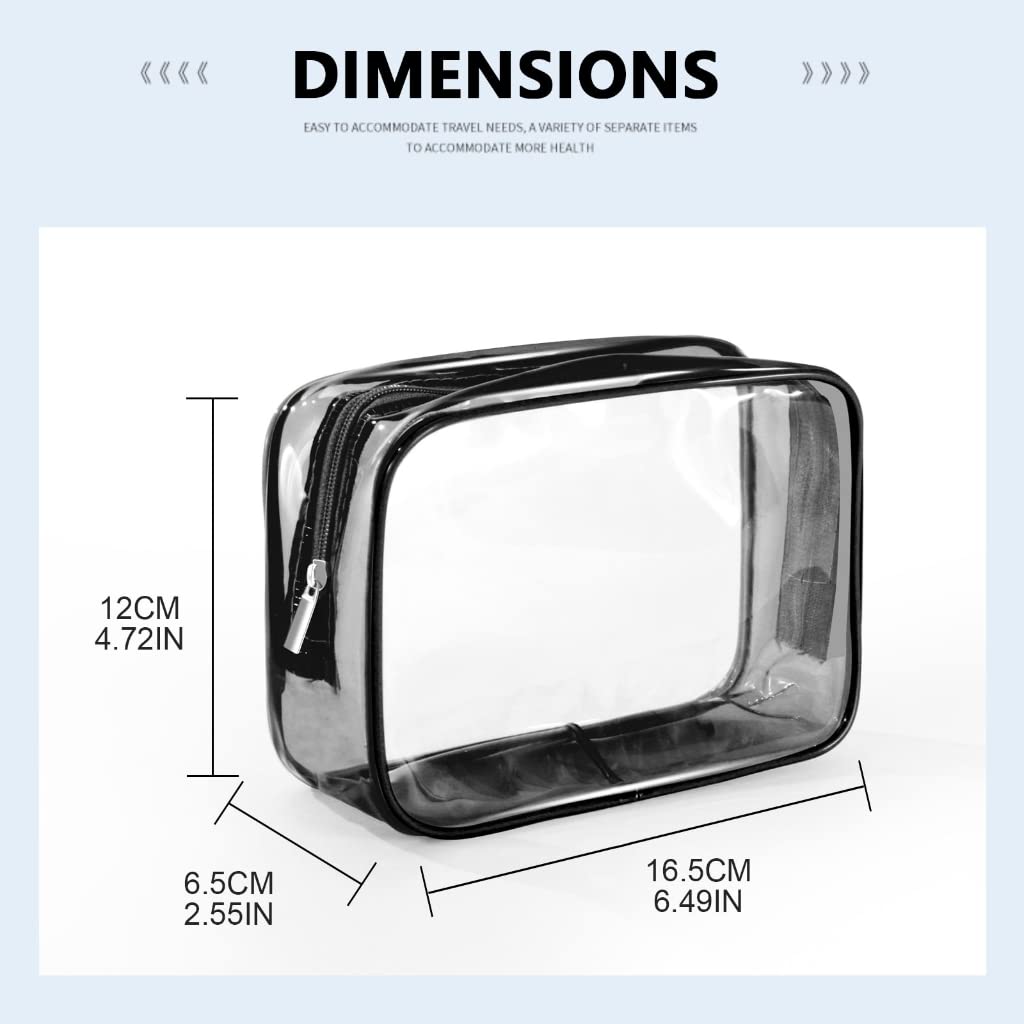 Psdndeww Large Capacity Clear Travel Makeup Bag for Women Multifunctional Cosmetic Organi